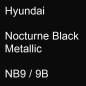 Preview: Hyundai, Nocturne Black Metallic, NB9 / 9B.